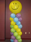 Column with 3-Foot Balloon Topper